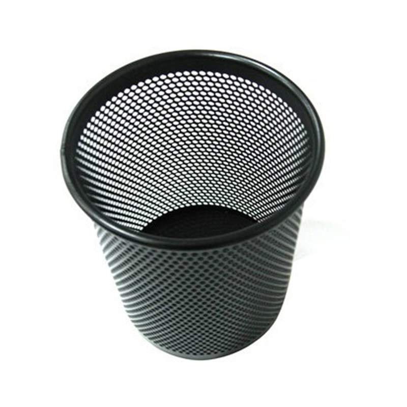 Pen Holder Comix Round Metal Black B2002