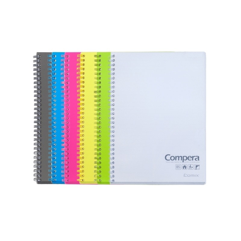 Notebook Comix A5 Ruled 80Sh Pp Spiral Blue Cpa5801