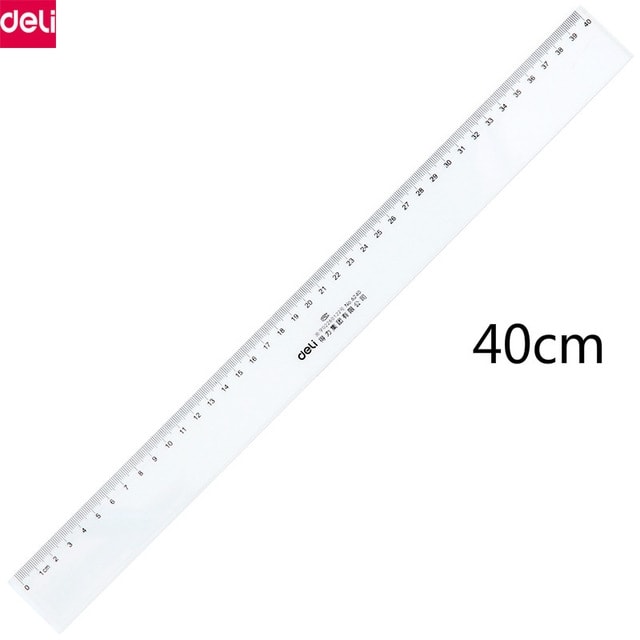 Ruler Deli Plastic 40Cm 8241