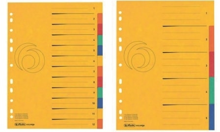 Divider Herlitz A4 Cardboard Colorspan  6Tabs 11159407