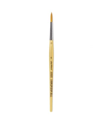 Davinci Junior Brush Round Golden Synthetic Fibres 303 . Size 6