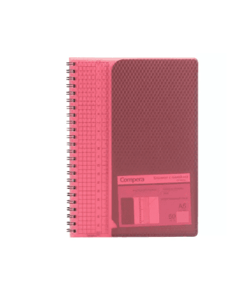 Notebook Comix Diamond A5 Squared 50Sh Pp Spiral Red C7109