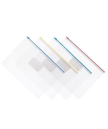 File Envelope Comix Pvc A4 W/Zipper Assorted F56-1