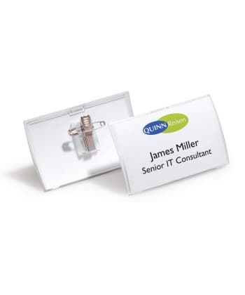 Name Badge Durable 54X90Mm Combi Clip 1Pc 8214-19