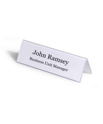 Sign Holder Durable Desktop 61/122X210Mm Transparent 8052-19