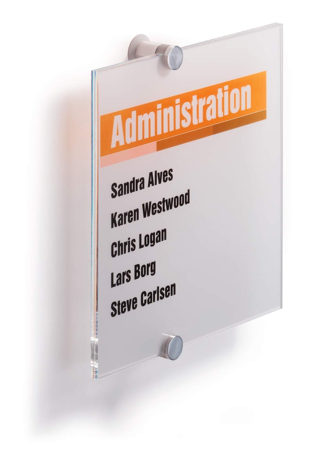 Sign Holder Durable Wall Crystal Sign 210X210Mm Acrylic 4824-19