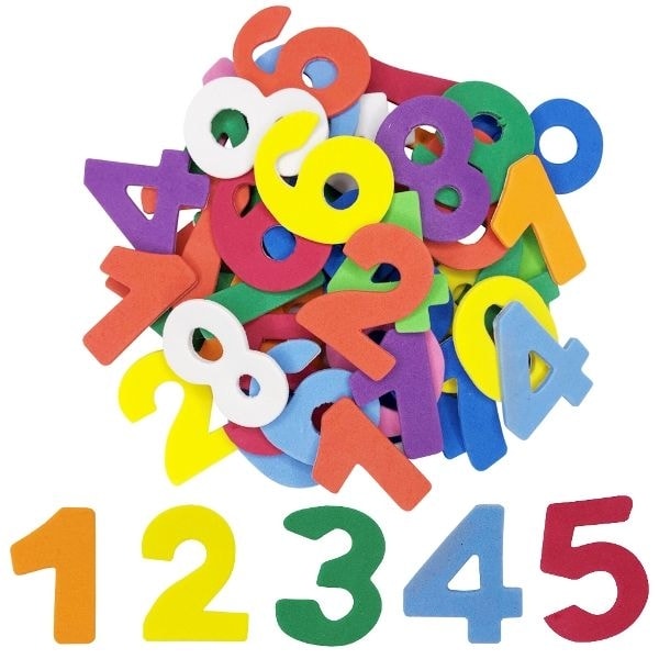 Foam Hands On Crafts Adhesive Shapes Numbers 100/Pack 0209 Ha40002