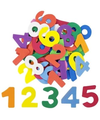 Foam Hands On Crafts Adhesive Shapes Numbers 100/Pack 0209 Ha40002