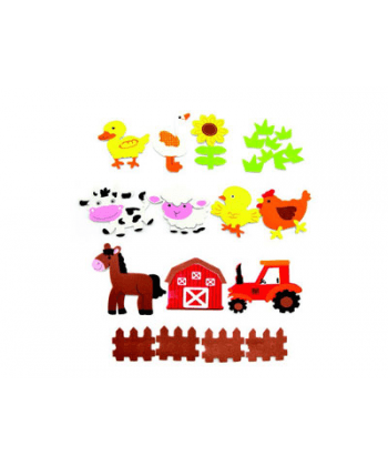 Foam Hands On Crafts Shapes Farms 29Pcs Eva50634