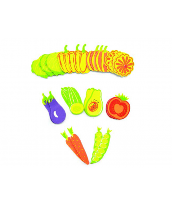 Foam Hands On Crafts Adhesive Shapes Vegetables 33Pcs Eva50641