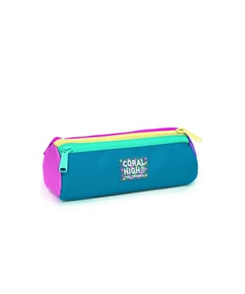 Pencil Case Pastel Girls Triangular Coral High