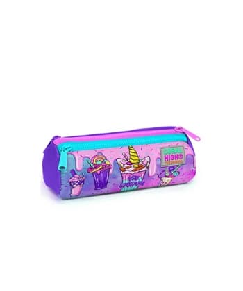Pencil Case Ice Cream Unicorn Triangular Coral High