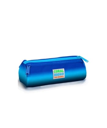 Pencil Case Tie Dye Boy Coral High Blue Dark Grey Trian