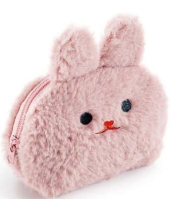 Coin Purse Mr Back 2 Fun Fluffy Pink 16292