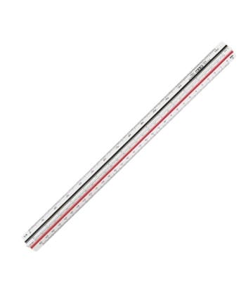 Ruler Triangular Scale M+R 30Cm Engineer 2Colors 1630 0010