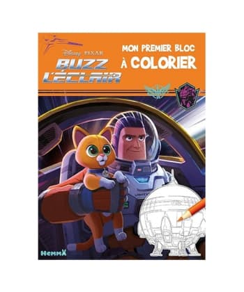 Disney Pixar Buzz l'Eclair - Mon premier bloc à colorier