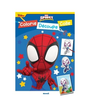 Marvel spidey et ses amis extraordinaires - colorie, decoupe, colle