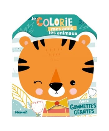 Je colorie mes amis les animaux - Avec gommettes géantes