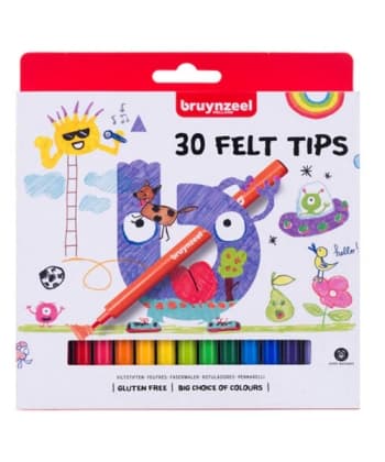 Felt tip set Bruynzeel | 30 colours