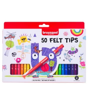 Felt tip set Bruynzeel | 50 colours