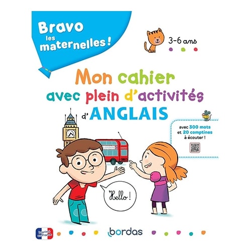 Mon cahier avec plein d'activités d'anglais