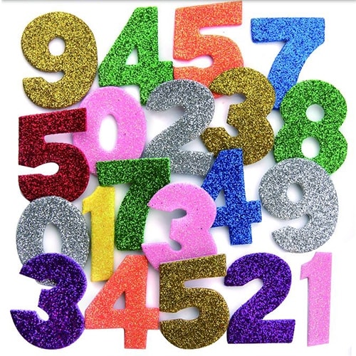 Numbers Shapes Foam 50pcs