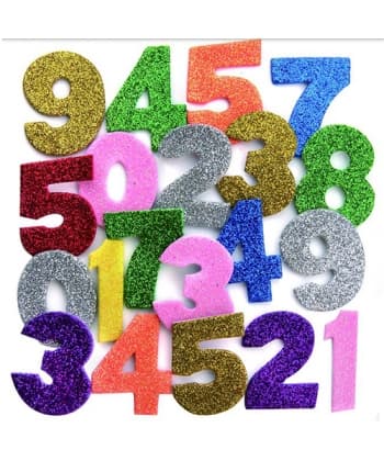 Numbers Shapes Foam 50pcs