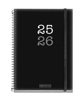 Diary 2025-2026 Mr College W/Elastic Black