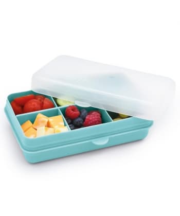 Melii Snackle Box Mini 6 Compartment BLUE