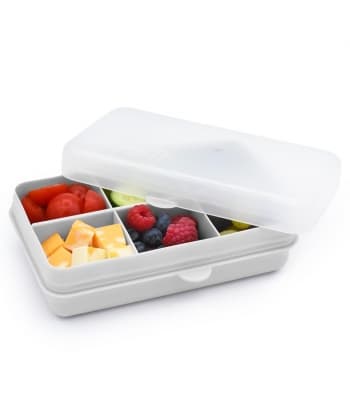 Melii Snackle Box Mini 6 Compartment GREY