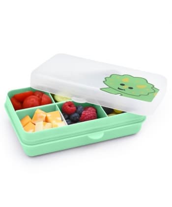Melii Snackle Box Mini 6 Compartment DINO MINT