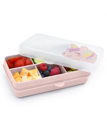 Snackle Box Mini 6 Compartment UNICORN PINK