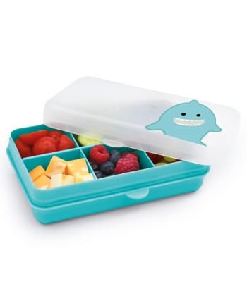 Melii Snackle Box Mini 6 Compartment SHARK BLUE