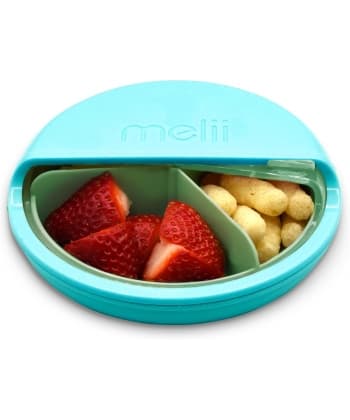 Melii Spin Snack Container BLUE/MINT