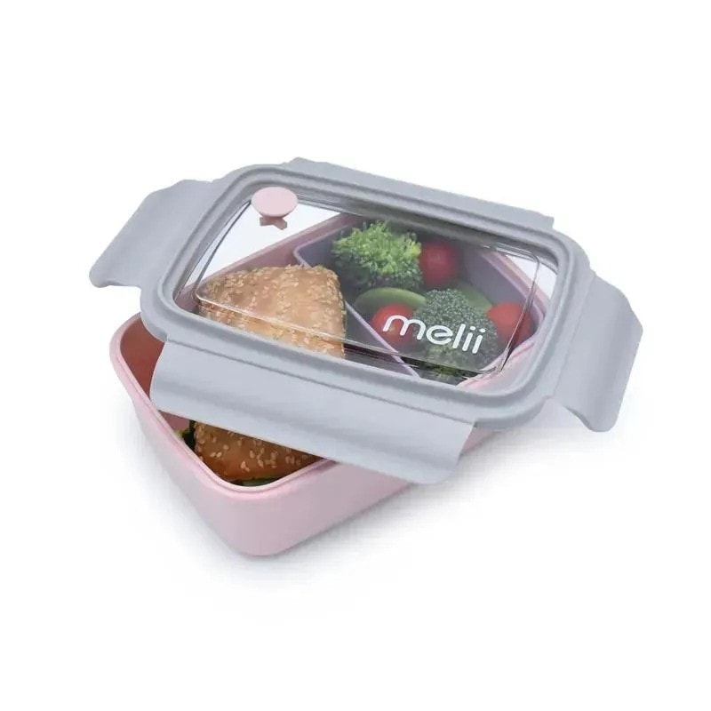 Bento Box with Removable Compartments PINK/PUPLE/GREY