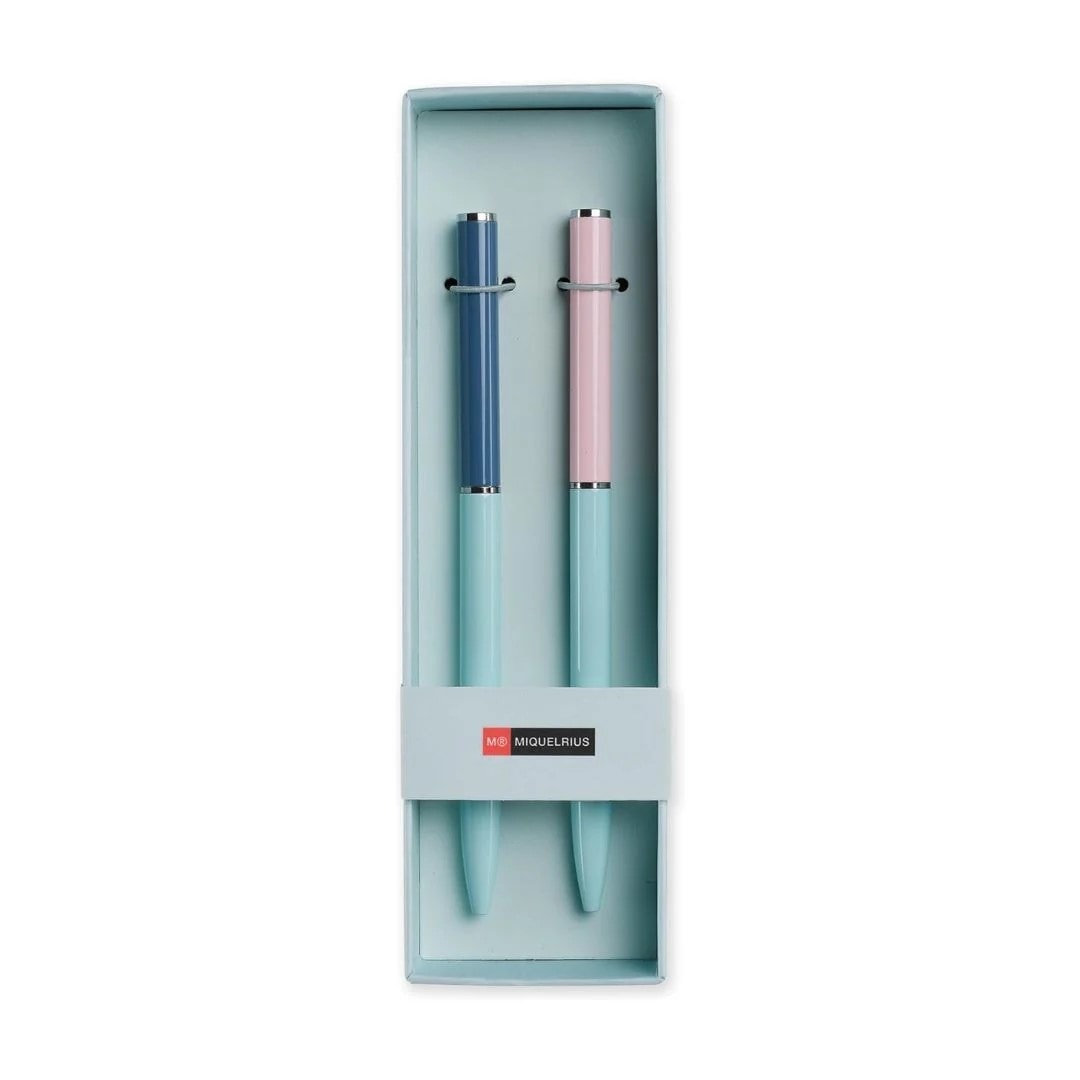 Pen Ballpoint Mr Thin Pink & Blue