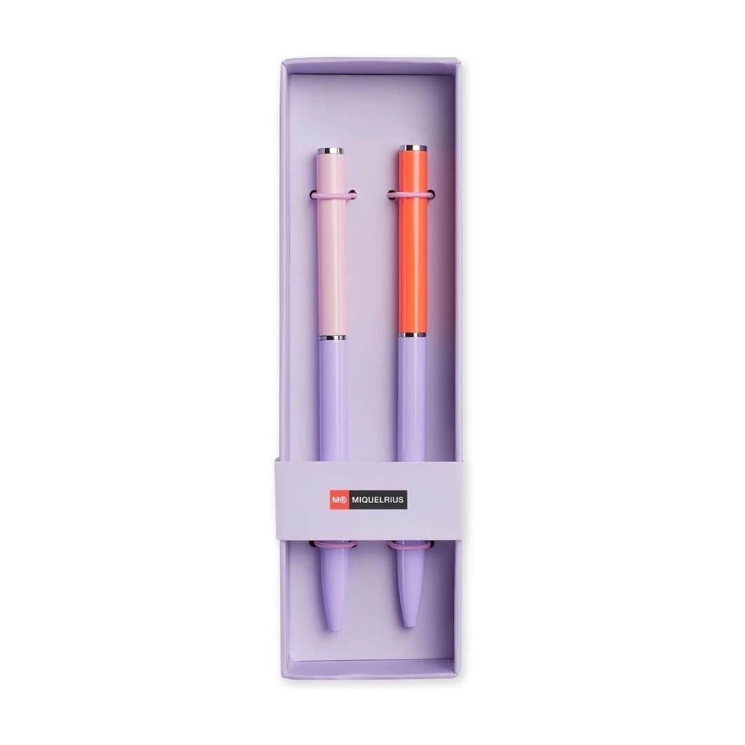 Pen Ballpoint Mr Thin Pink & Red