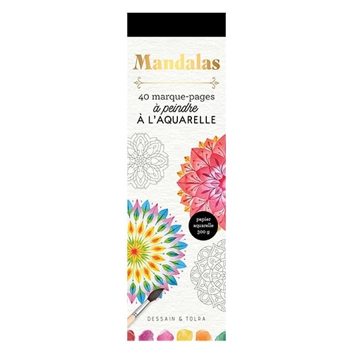 40 Marque-Pages A Peindre A L Aquarelle - Mandalas