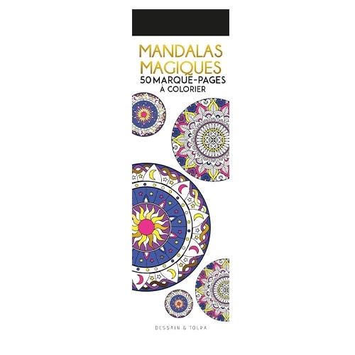 50 Marque-Pages A Colorier - Mandalas Magiques