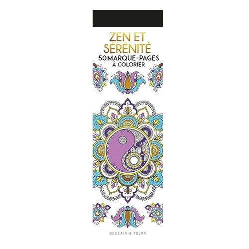 50 Marque-Pages A Colorier - Zen Et Serenite
