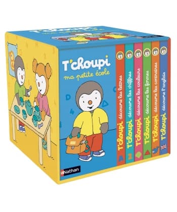 Coffret T Choupi Ma Petite Ecole (6 Petits Livres Tout-Cartons)