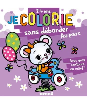Je Colorie Sans Deborder (2-4 Ans) - Au Parc T73 - Avec Gros Contours En Relief !