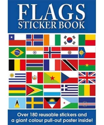 Flags Educational Sticker Book