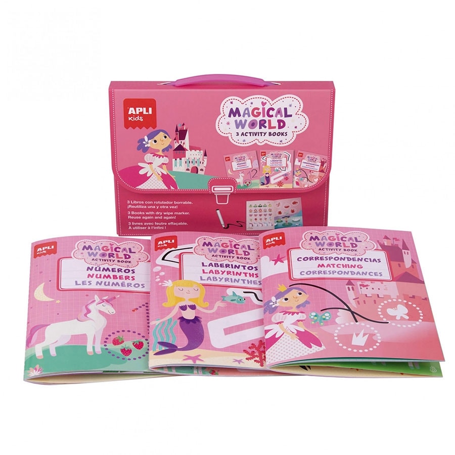 Adventure Activity Books Magical World 3 Books - Apli
