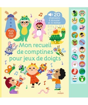 Mon Recueil De Comptines Pour Jeux De Doigts (Livre Sonore)