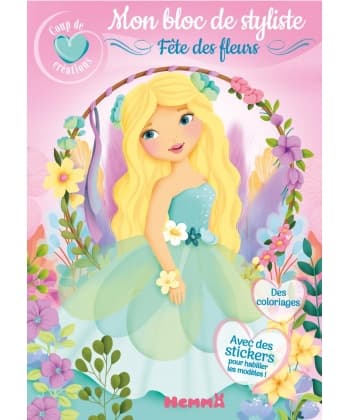 Coup De Coeur Creations - Mon Bloc De Styliste - Fete Des Fleurs - Avec Des Stickers Pour Habiller L