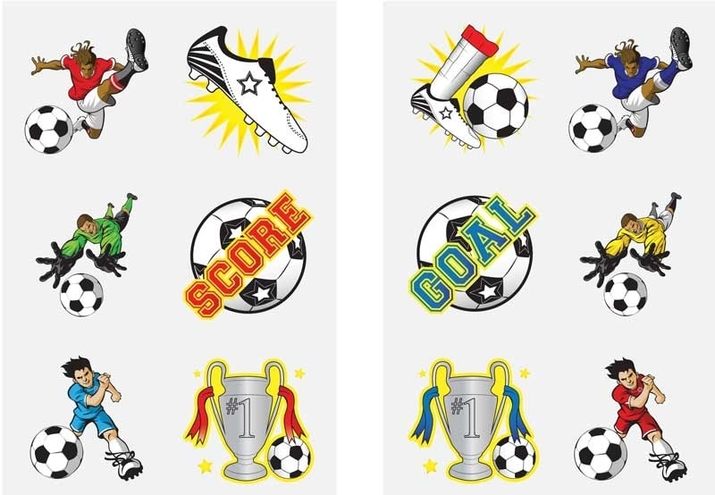 Fun Tattoos - Mini Football Tattoos Assorted N51047
