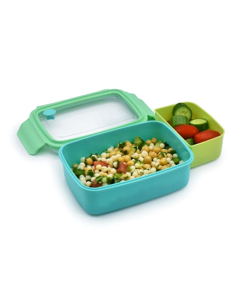 Bento Box with Removable Compartments BLUE/MINT/LIME