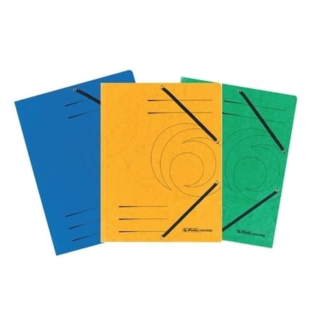 Folder W/3 Flaps And Elastic Herlitz Colorspan A4 Light Green 11199569
