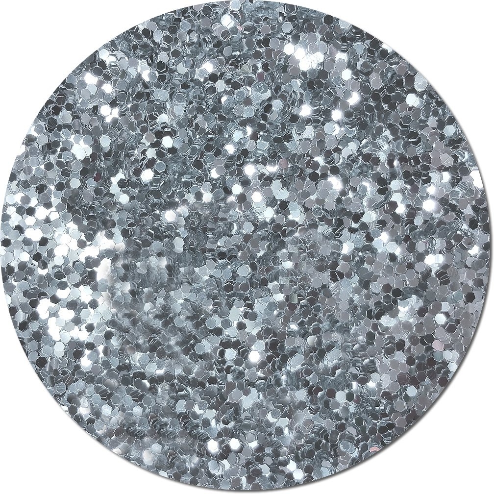 Glittery Silver